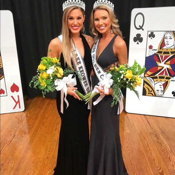 Gregory Ellenburg custom black velvet gown - Picture 2 of 4